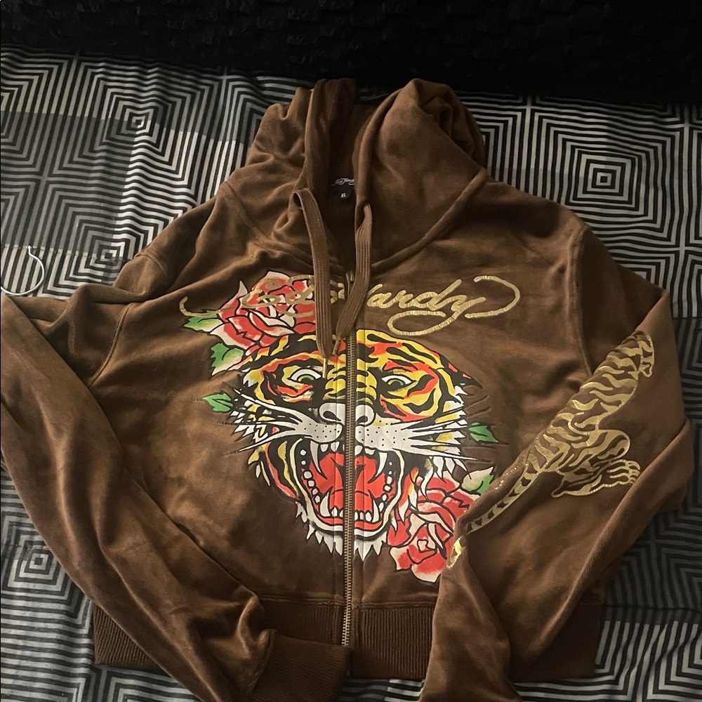 Ed Hardy Brown Joggers for women